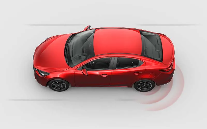Mazda 2 Sedán — Sistema Avanzado de Monitoreo de Punto Ciego (BSM)