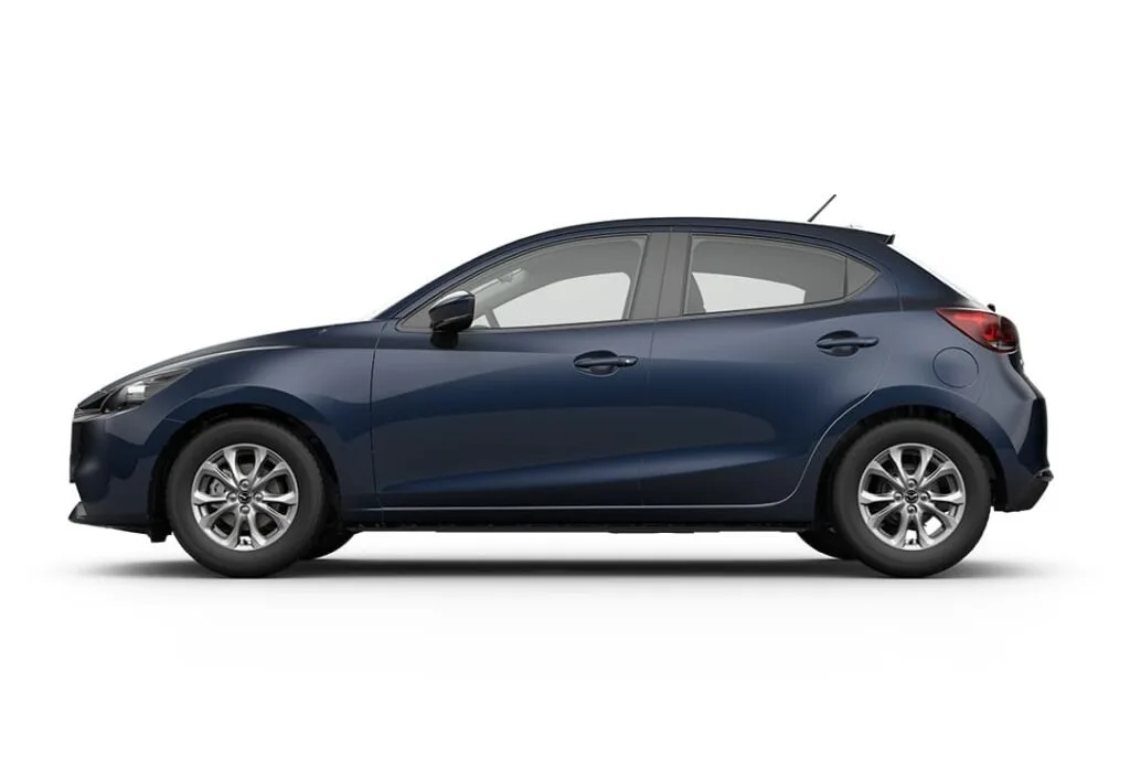 Mazda 2 Sport color Azul Metálico, estudio