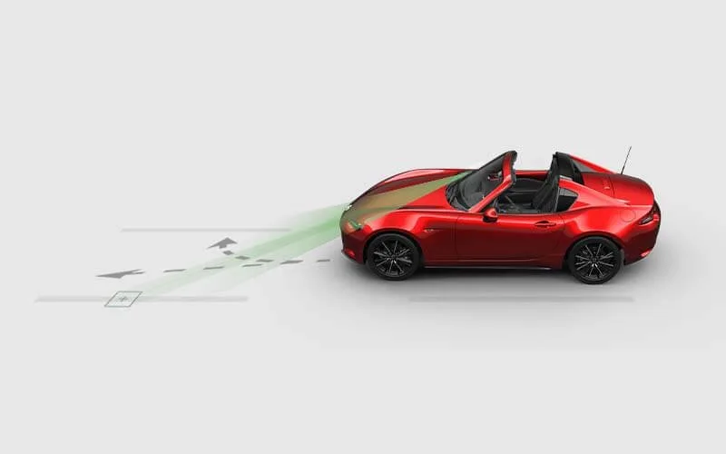Mazda MX-5 — Alerta de Abandono de Carril (LDW) Mazda MX-5 — Alerta de Abandono de Carril (LDW)